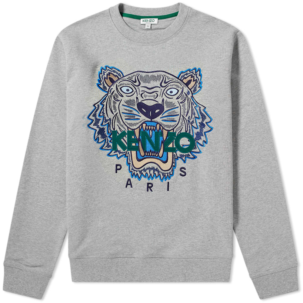 kenzo embroidered tiger crew sweat