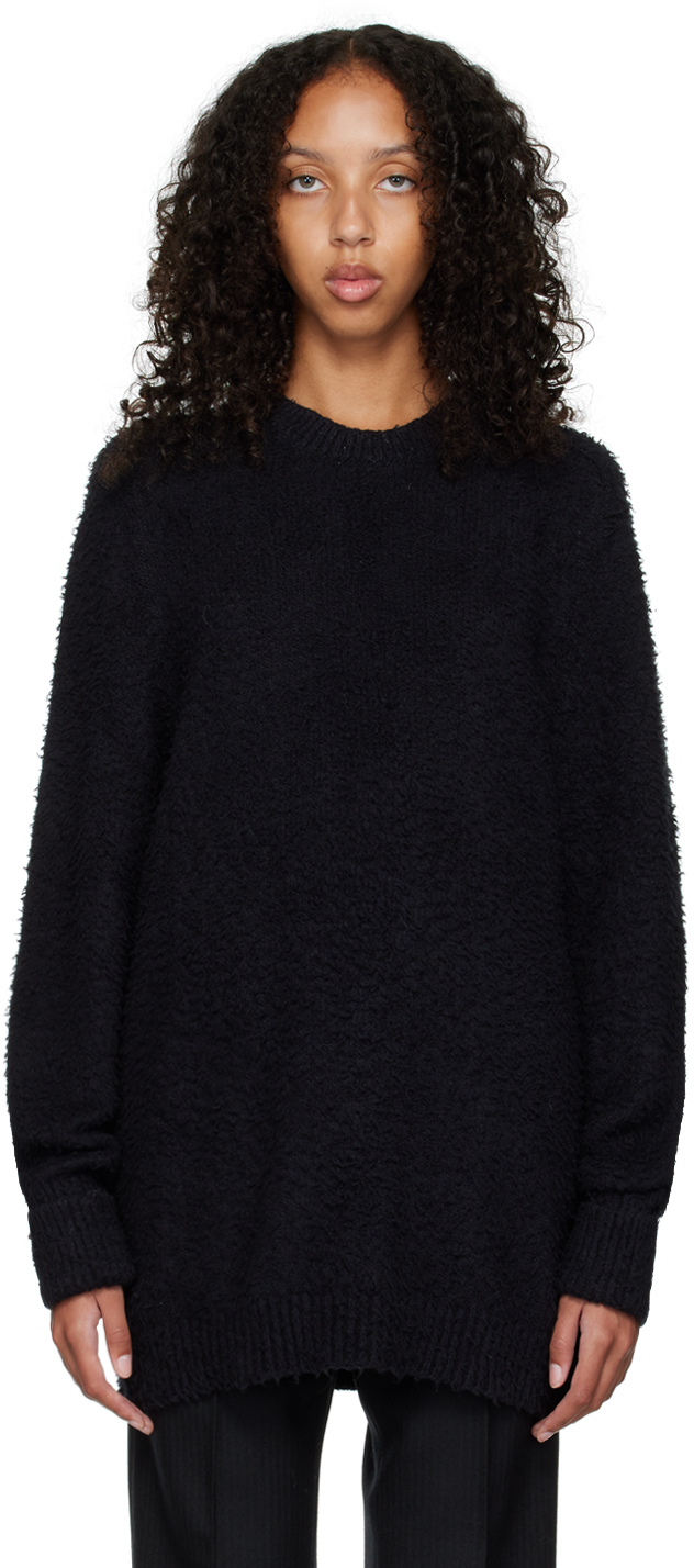 Maison Margiela Black Piled Sweater Maison Margiela