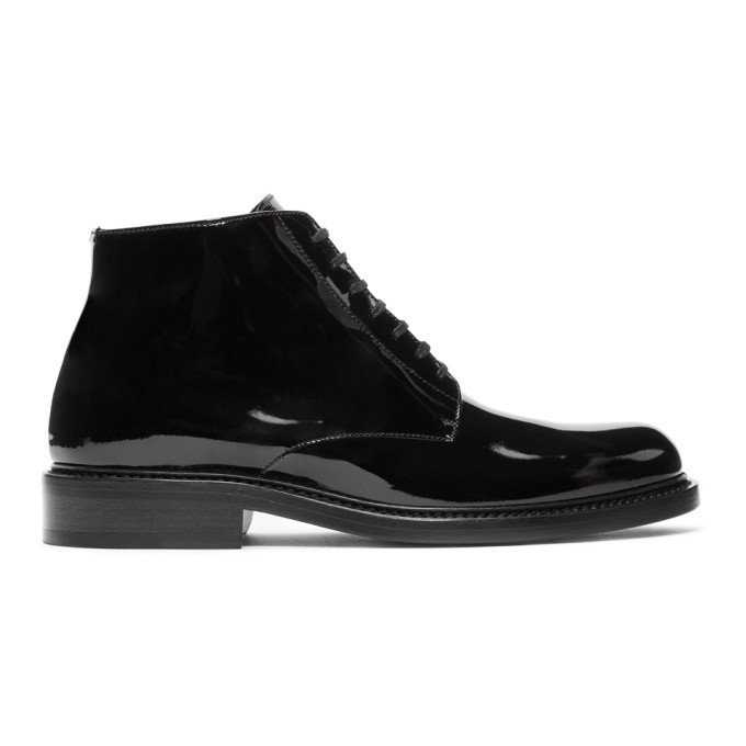saint laurent army lace up boots