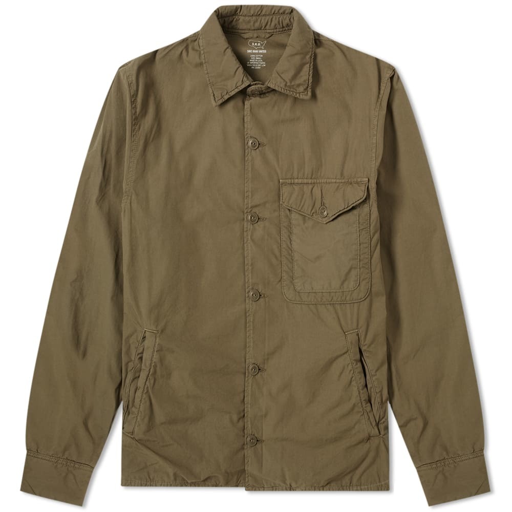 save khaki fleece lined shirt jacket