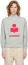 Isabel Marant Etoile Grey Mock Neck Moby Sweatshirt