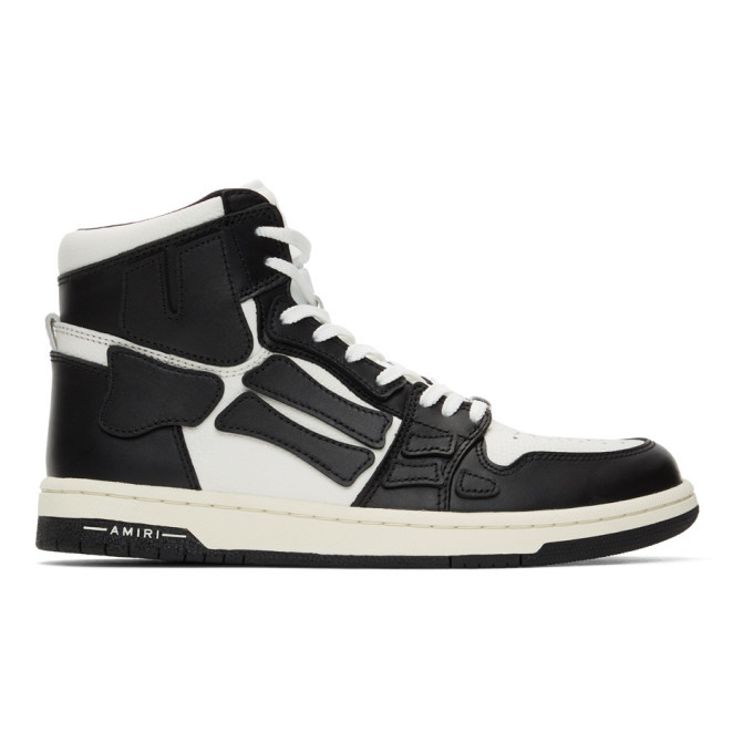 AMIRI Black and White Skel Top Hi Sneakers Amiri