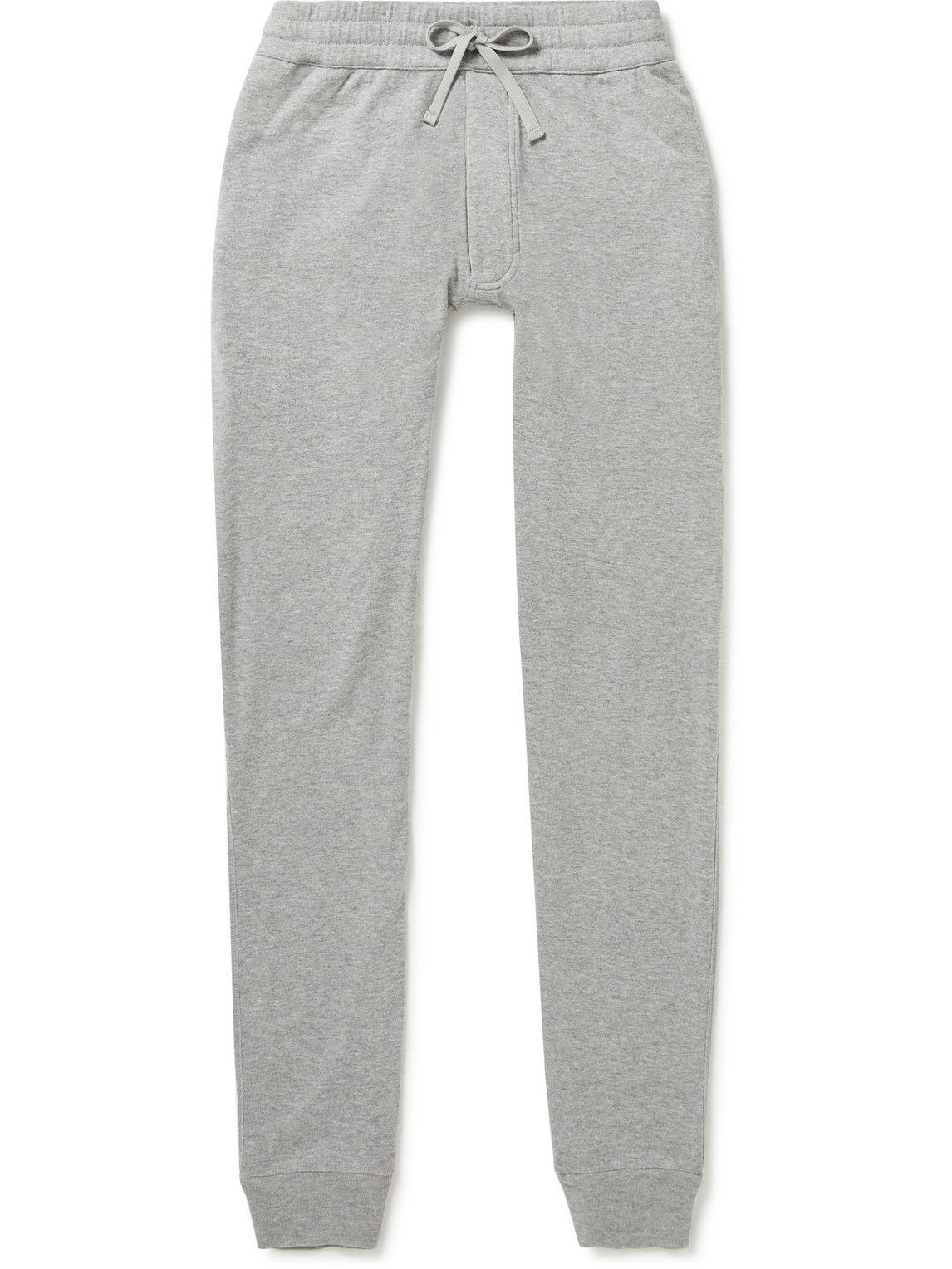 TOM FORD - Tapered Brushed Cotton and Modal-Blend Jersey Sweatpants ...