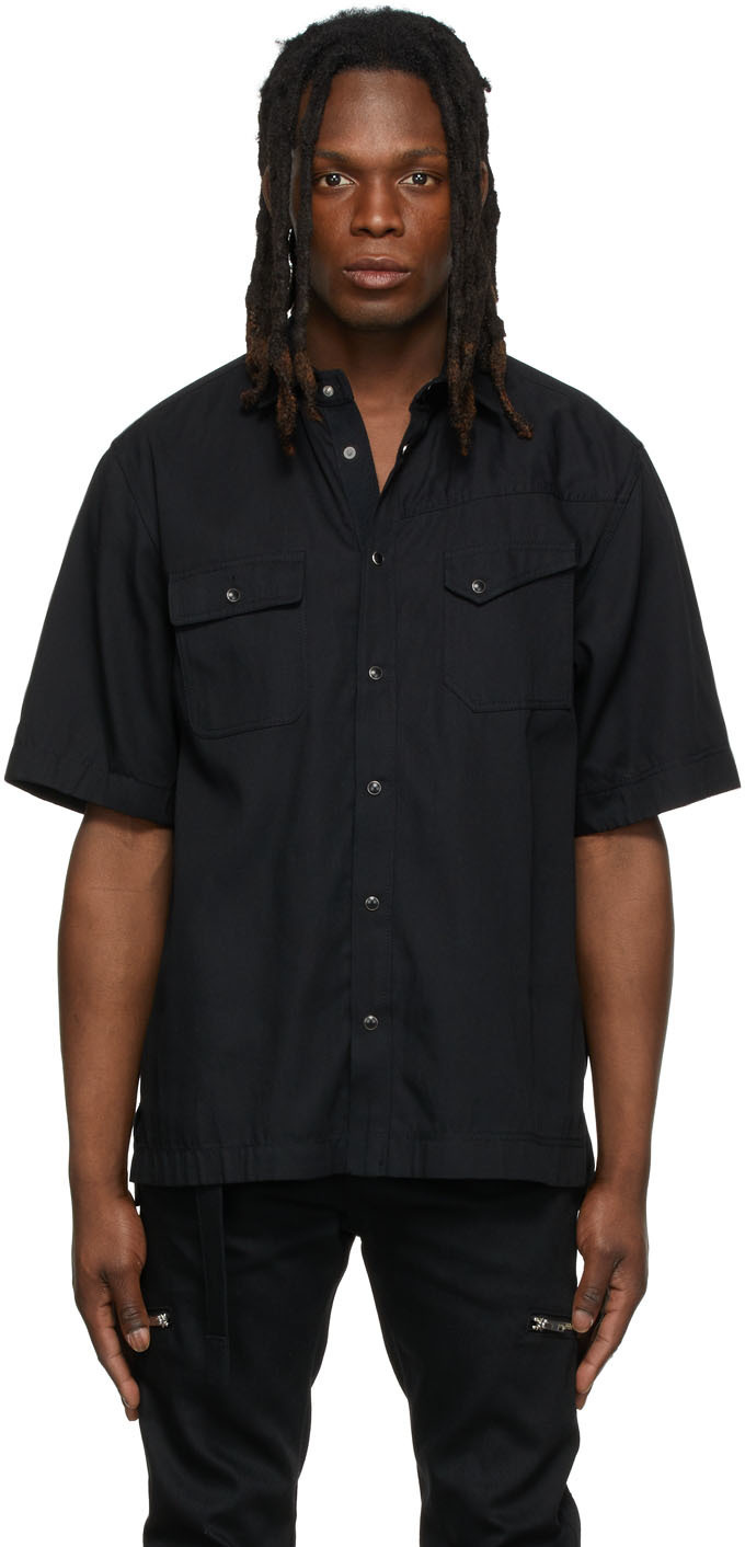 Sacai Black Denim Shirt Sacai