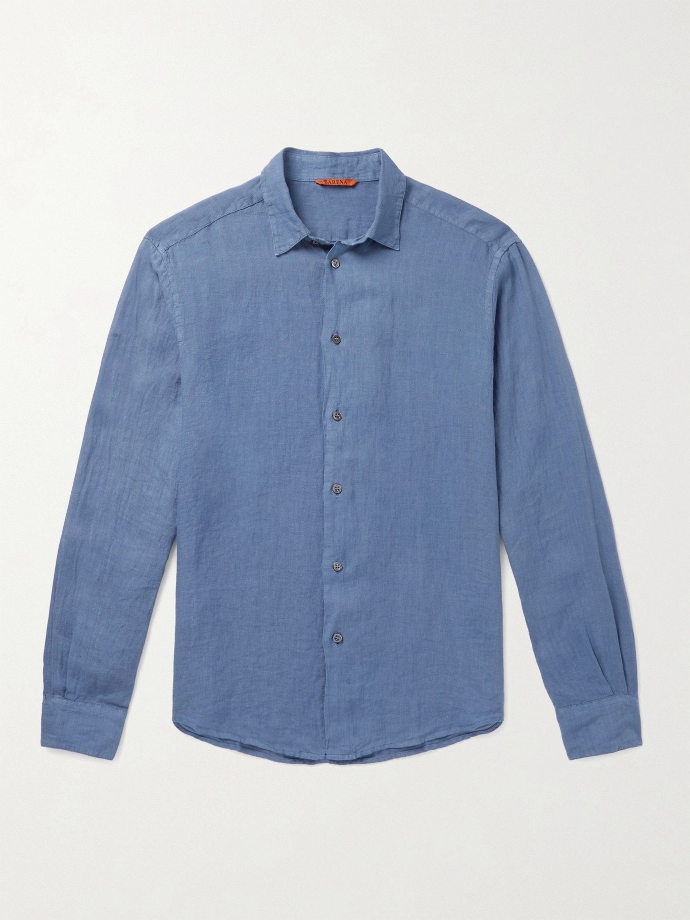 slim fit linen shirt