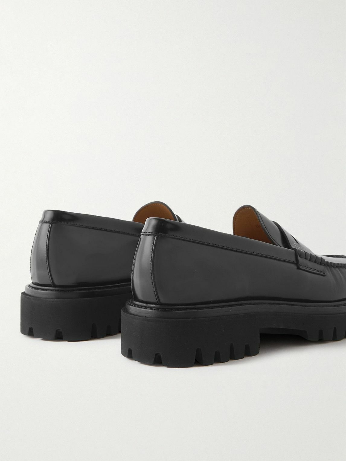 Dunhill Uniform Leather Loafers Black Dunhill