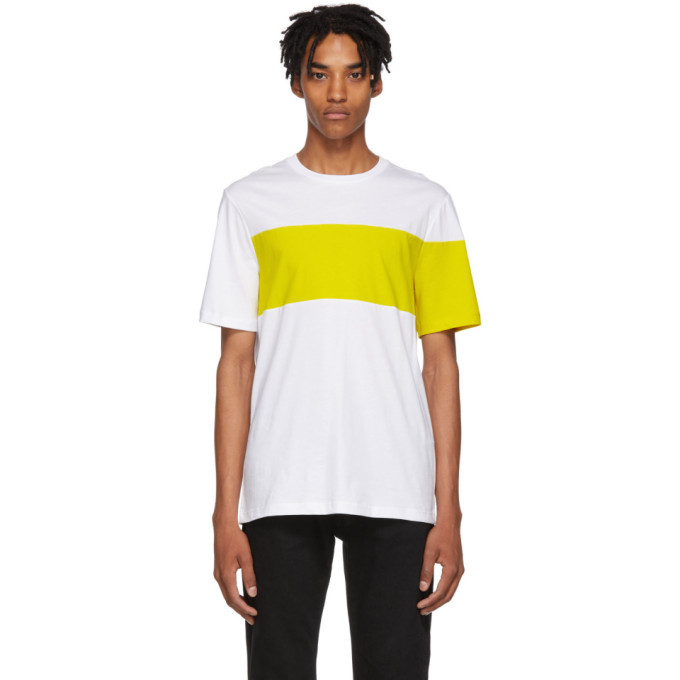 Yellow Logo Band T-Shirt Helmut Lang