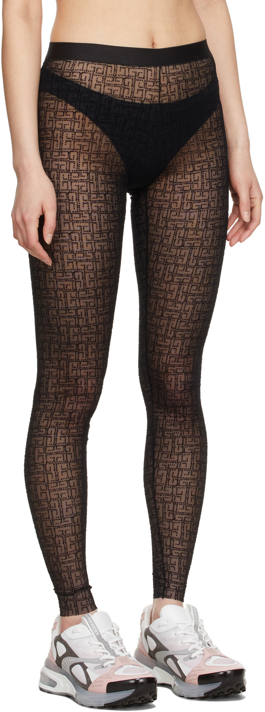 Givenchy Black Nylon Leggings Givenchy