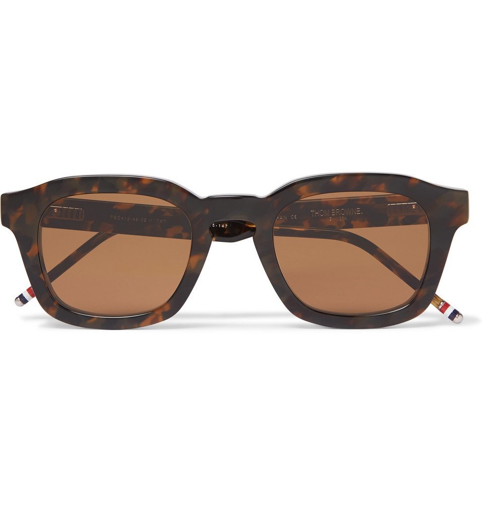 Thom Browne 412 SquareFrame Tortoiseshell Acetate Sunglasses Men