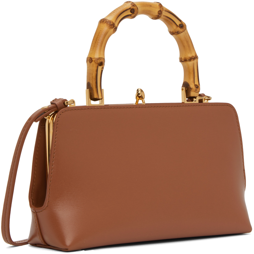 Jil Sander Brown Mini Goji Bag Jil Sander