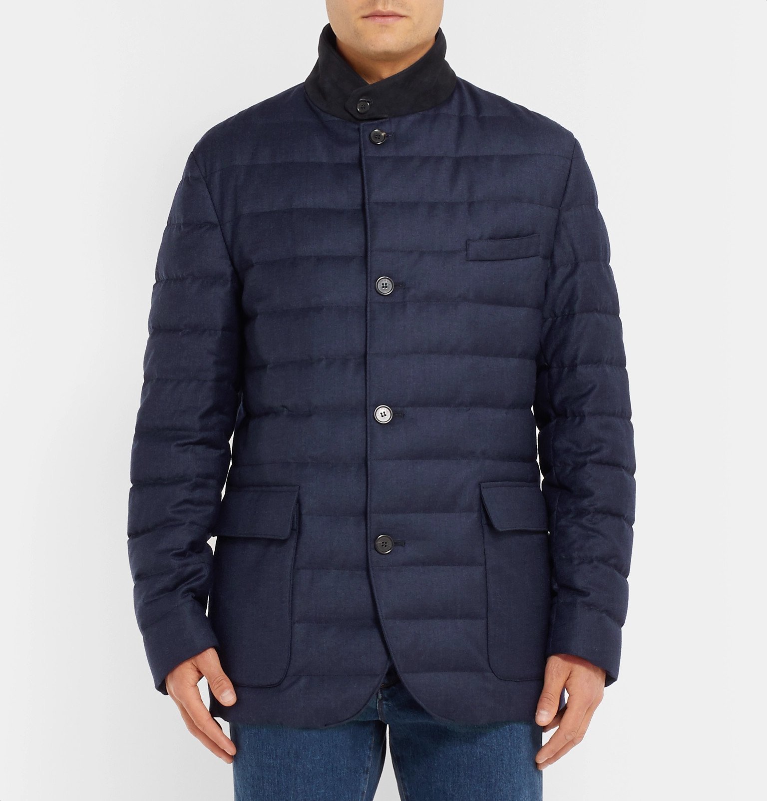 Loro Piana - Roadster Quilted Rain System Wool and Silk-Blend Down ...