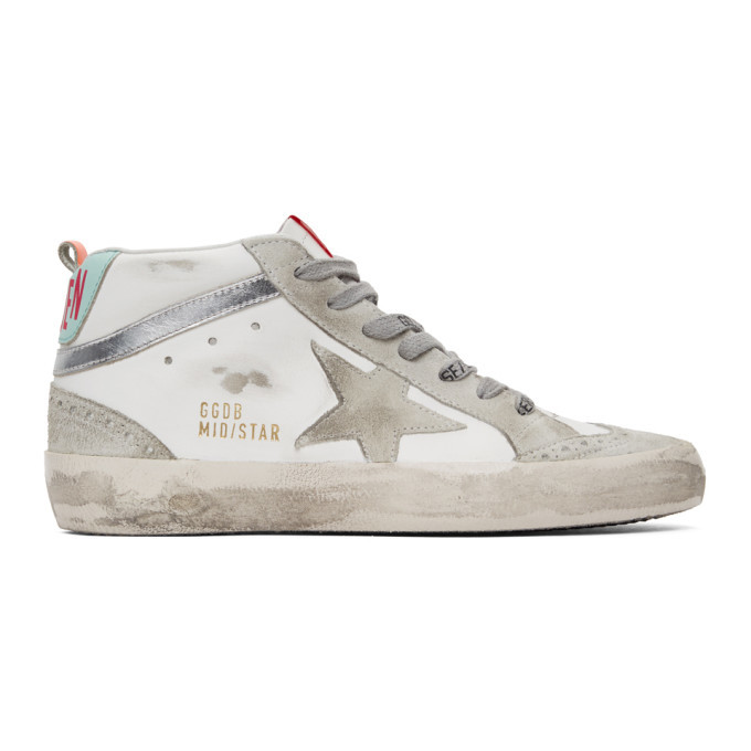 Golden Goose White Mid Star Sneakers Golden Goose Deluxe Brand