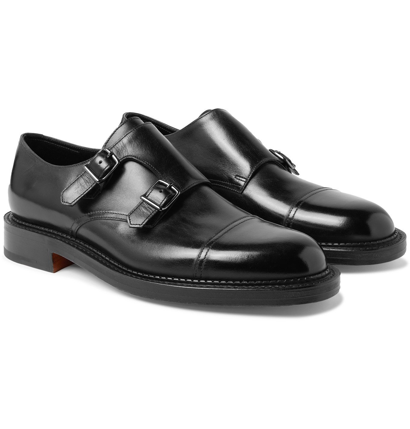 John Lobb - William Leather Monk Strap Shoes - Black John Lobb