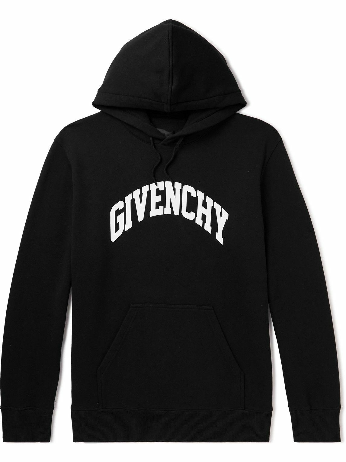 Givenchy - Logo-Print Cotton-Jersey Hoodie - Black Givenchy