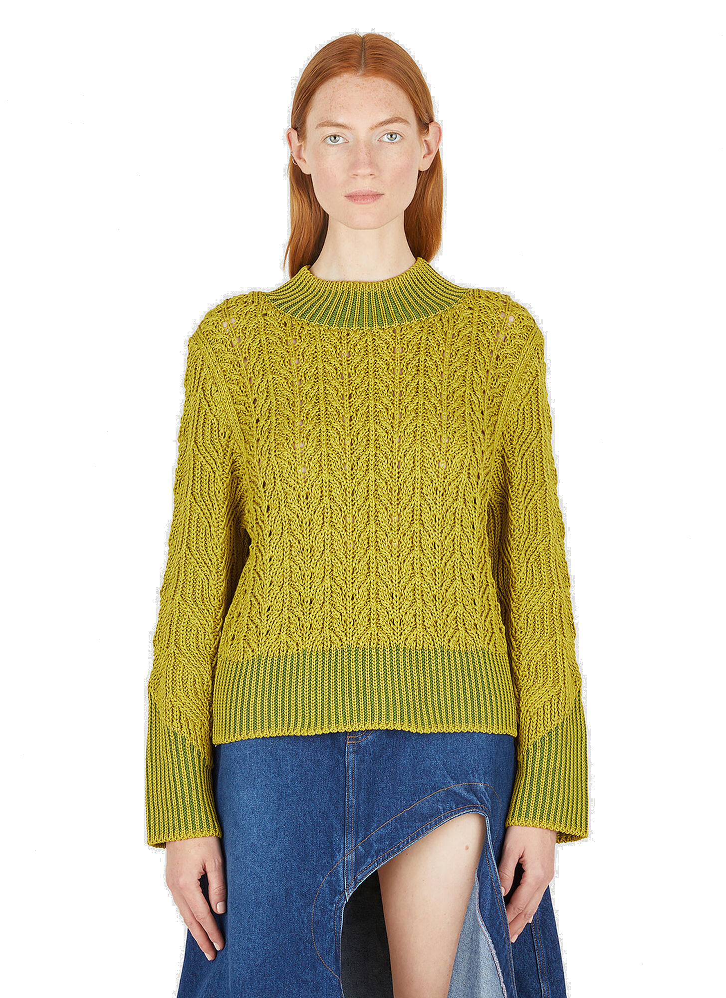 Photo: Relaxed Knit Jumper in Green