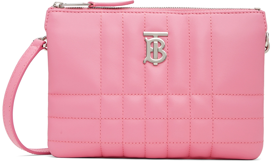 Photo: Burberry Pink Quilted Lola Twin Pouch
