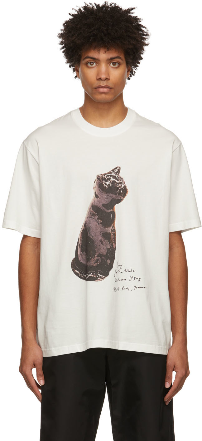 Song for the Mute White 'Cat' Oversized TShirt Song for the Mute