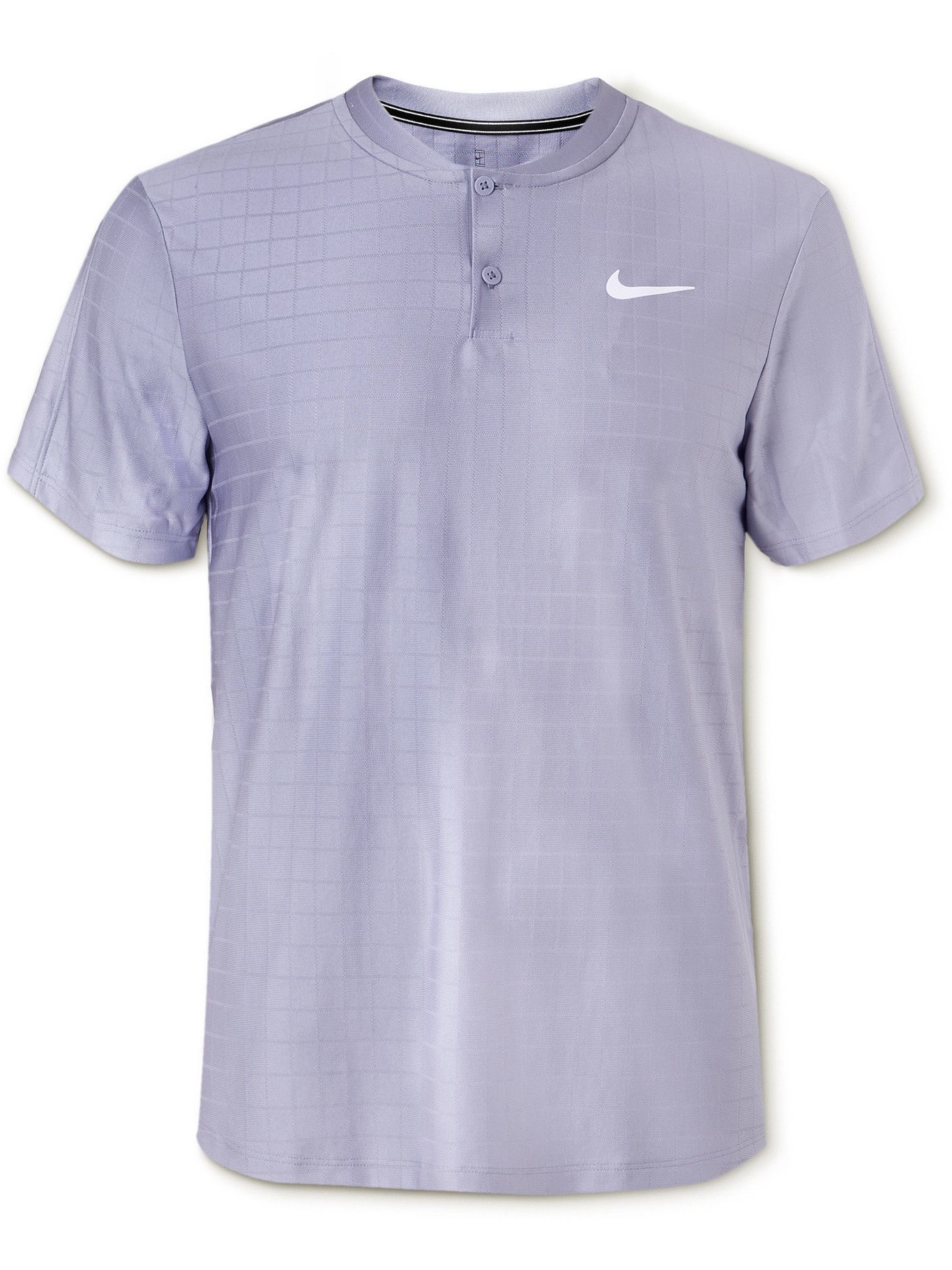 nike collarless tennis shirt