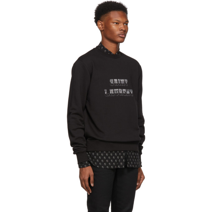 Saint Laurent Black Western Logo Sweatshirt Saint Laurent