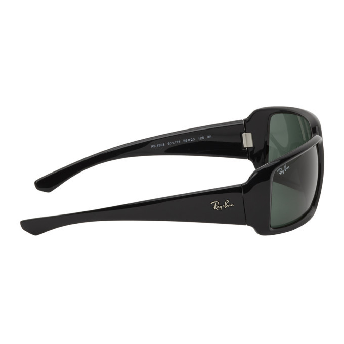 ray ban black rectangle sunglasses
