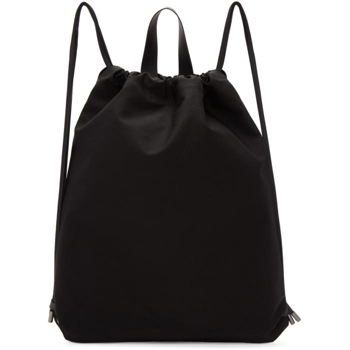 OAMC Black Large Nylon Cinch Bag OAMC