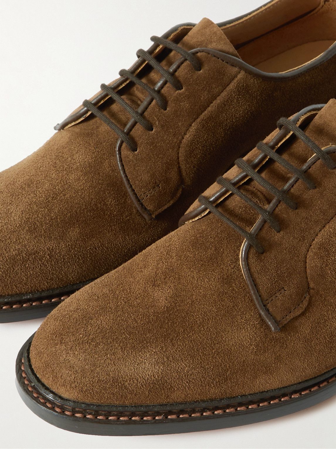 Tricker's - Robert Suede Derby Shoes - Brown Tricker's