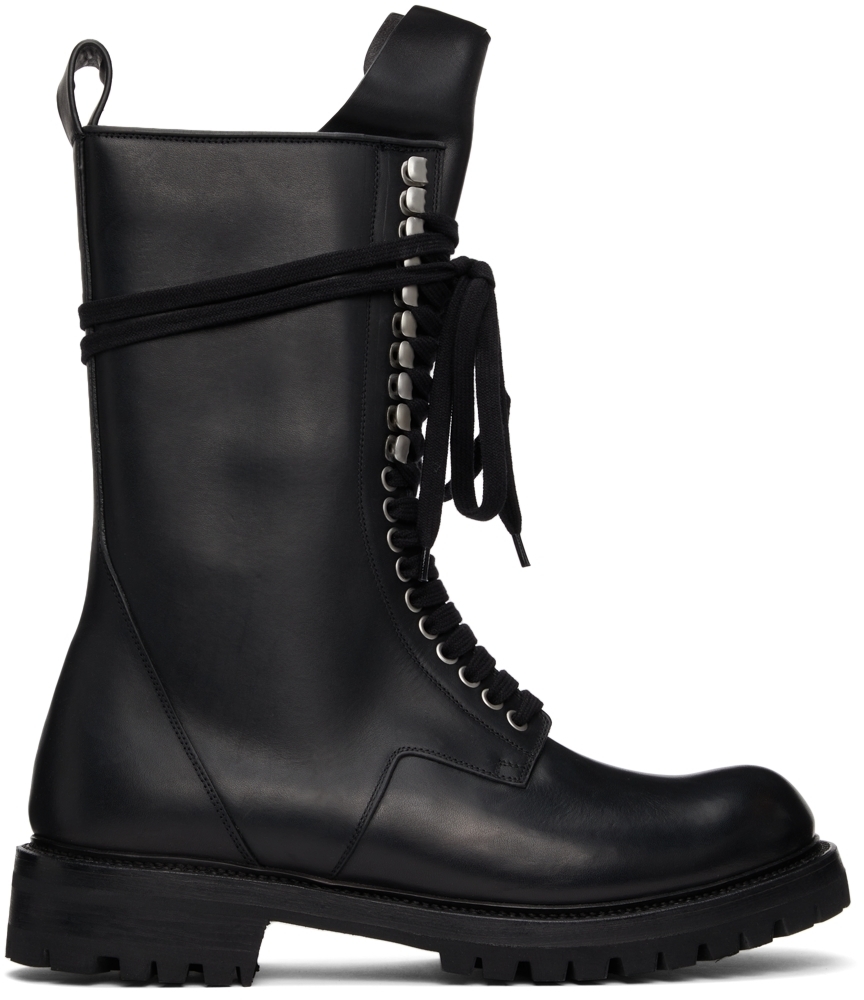 rick owens military boots