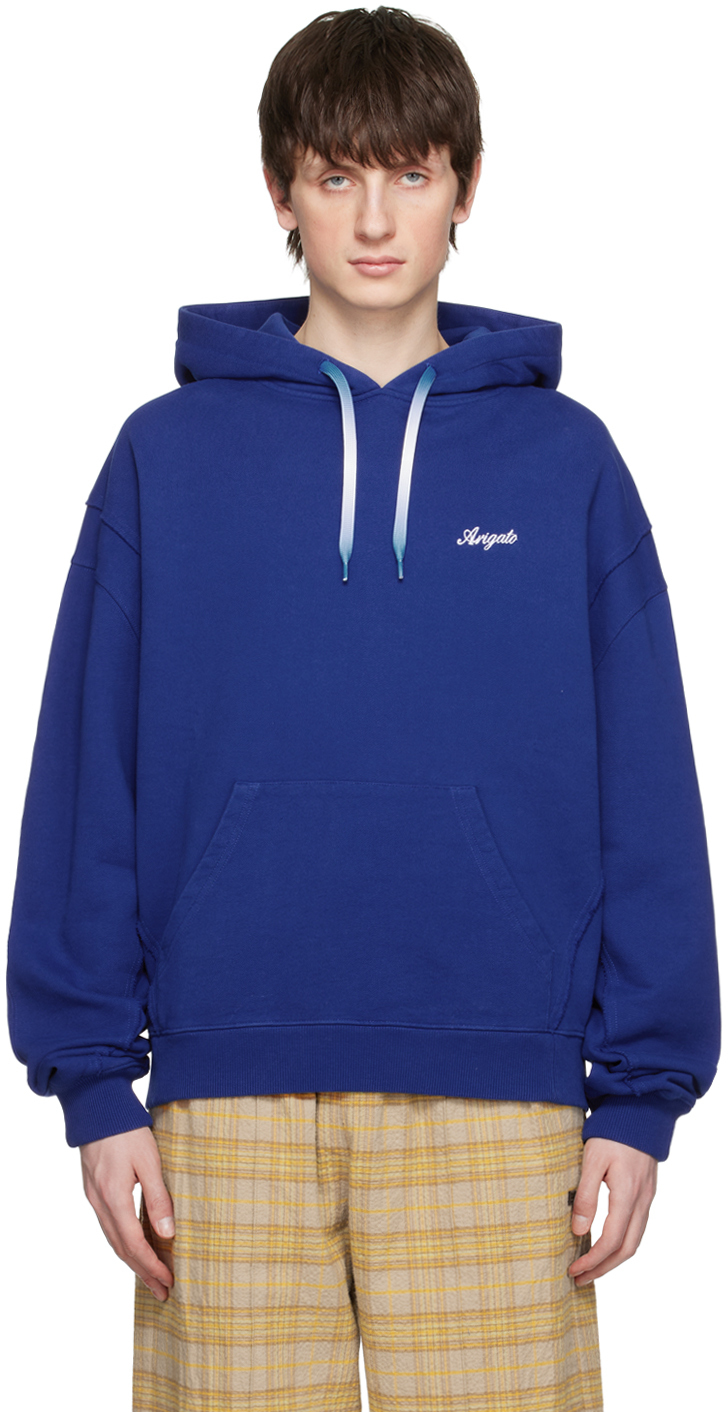 Axel Arigato Blue Chopped Ombré Hoodie Axel Arigato