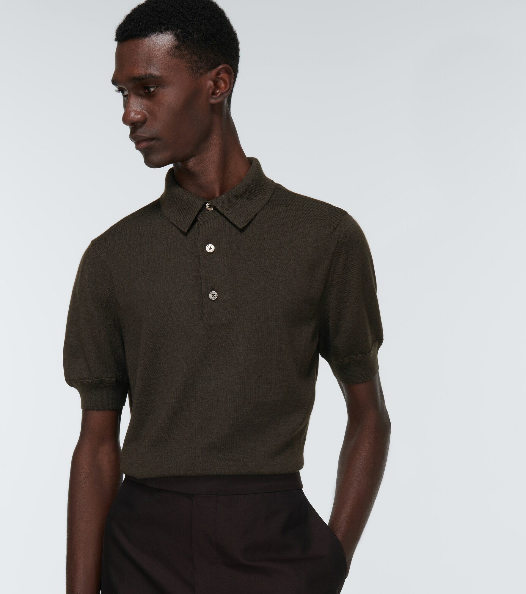 Tom Ford - Cashmere and silk polo shirt TOM FORD