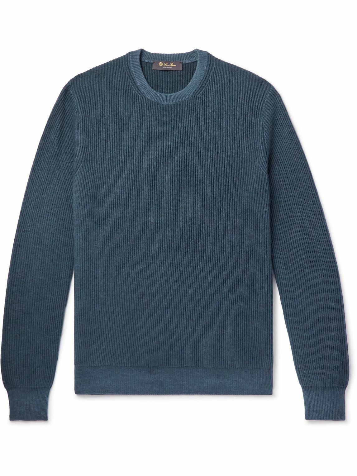 Loro Piana - Ribbed Cashmere Sweater - Blue Loro Piana