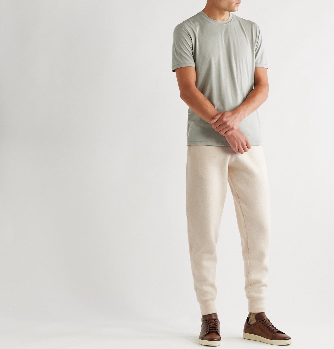 TOM FORD - Tapered Cashmere-Blend Sweatpants - Neutrals TOM FORD