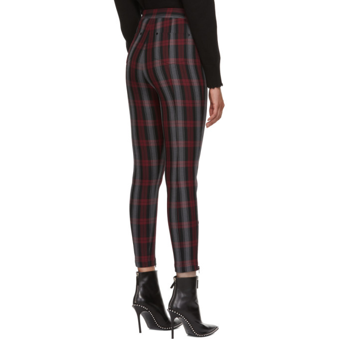 alexander wang plaid leggings