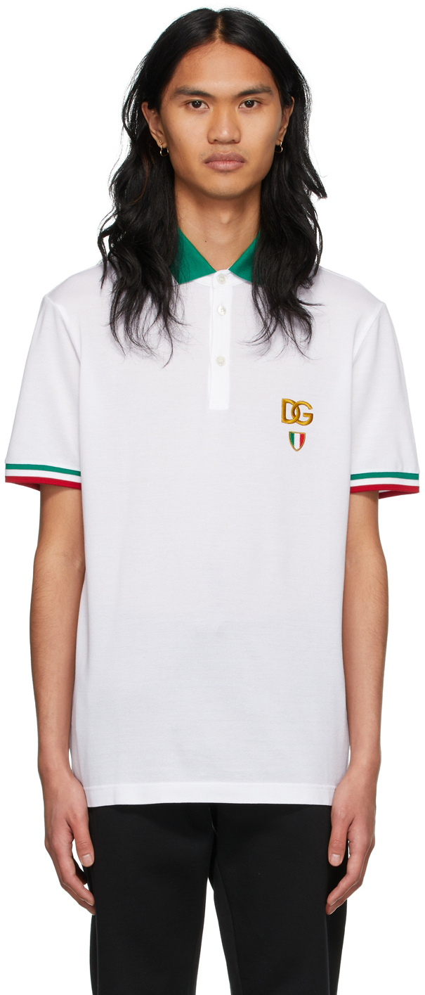 Dolce Gabbana Baby Boys Polo In White