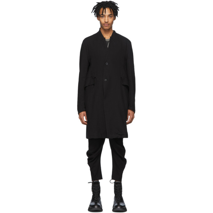 black crepe coat