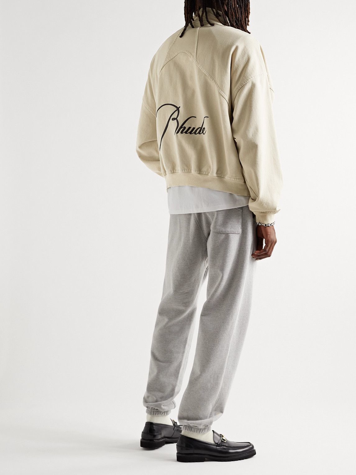 rhude half zip