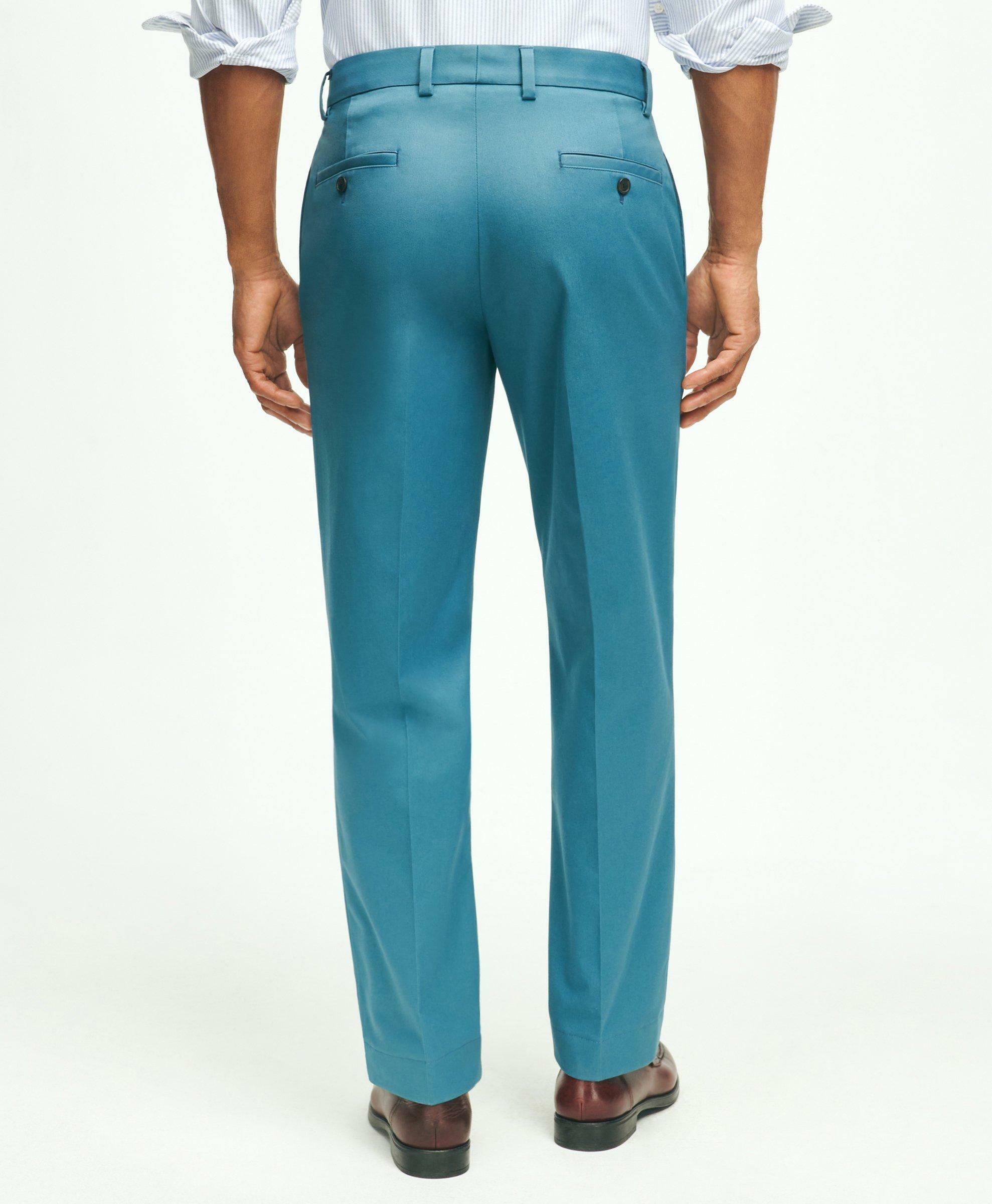 Brooks Brothers Men's Clark Straight-Fit Stretch Advantage Chino Pants | Teal