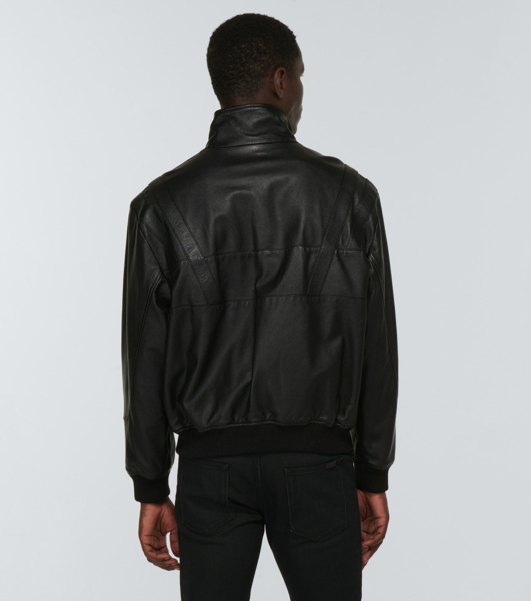 Saint Laurent - Paneled leather jacket Saint Laurent