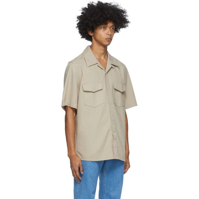 AMI Alexandre Mattiussi Beige Gabardine 