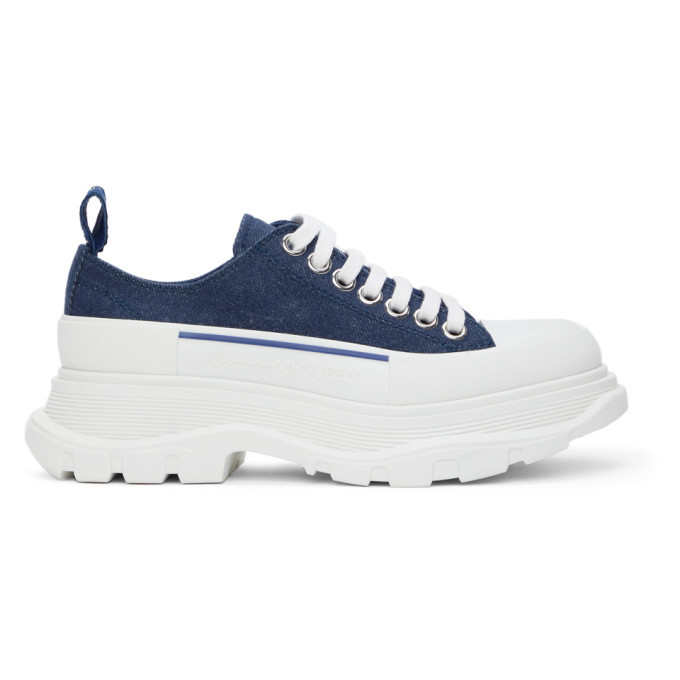 alexander mcqueen denim sneakers