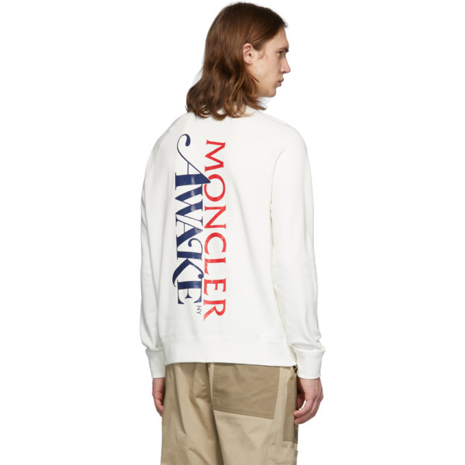 White Awake Sweatshirt Moncler Genius