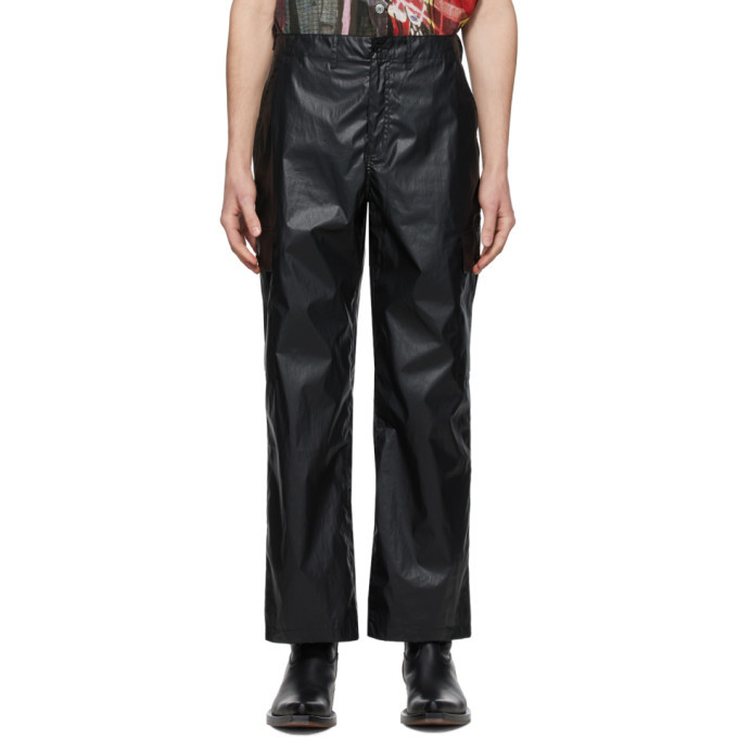 black tech cargo pants