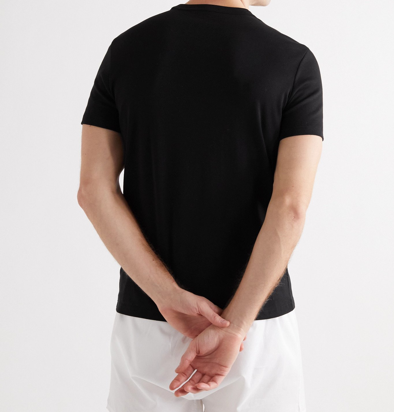 TOM FORD SlimFit StretchCotton Jersey TShirt Black TOM FORD