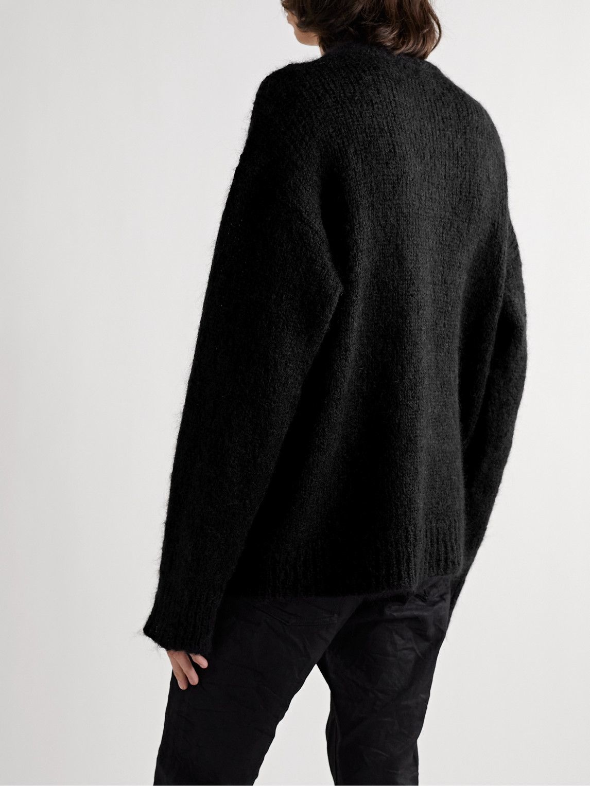 Enfants Riches Déprimés - Logo-Intarsia Mohair and Wool-Blend Sweater ...