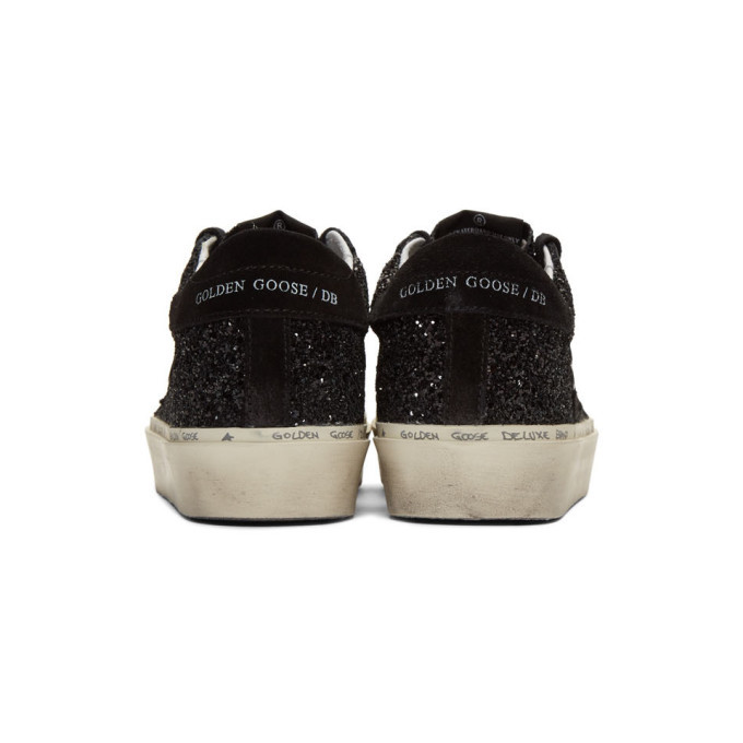 Golden Goose Black Glitter Hi Star Sneakers Golden Goose Deluxe Brand