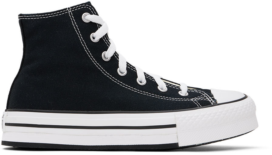 Photo: Converse Kids Black Chuck Taylor All Star Lift Sneakers