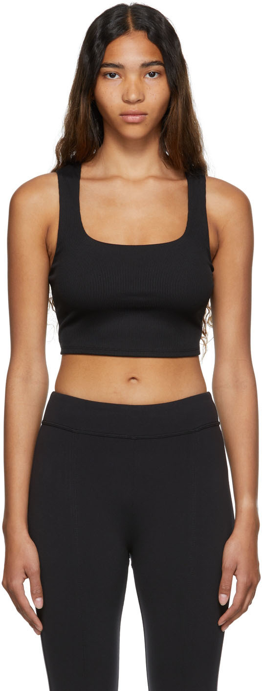 Alo Black Alosoft Chic Bra Tank Top Aloye