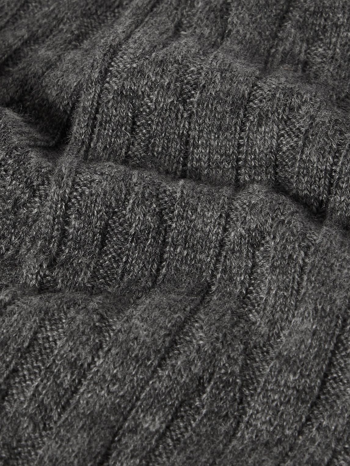 Anderson & Sheppard - Cable-Knit Cashmere Socks - Gray Anderson & Sheppard