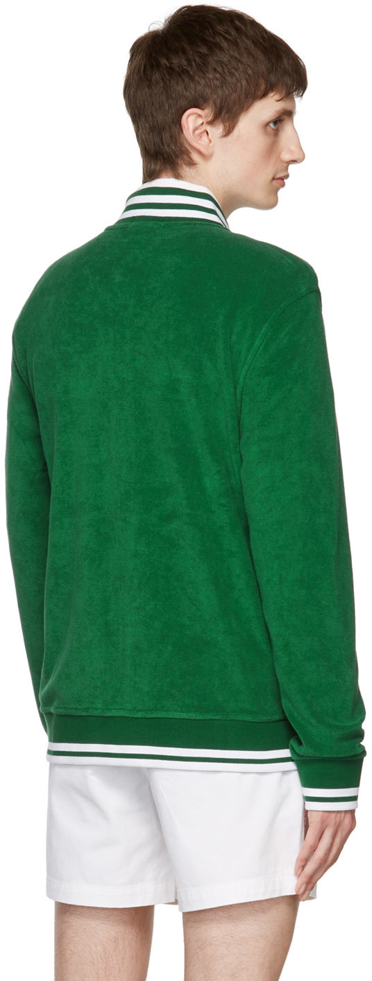 Polo Ralph Lauren Green Cotton Bomber Jacket
