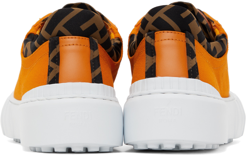 fendi orange sneakers