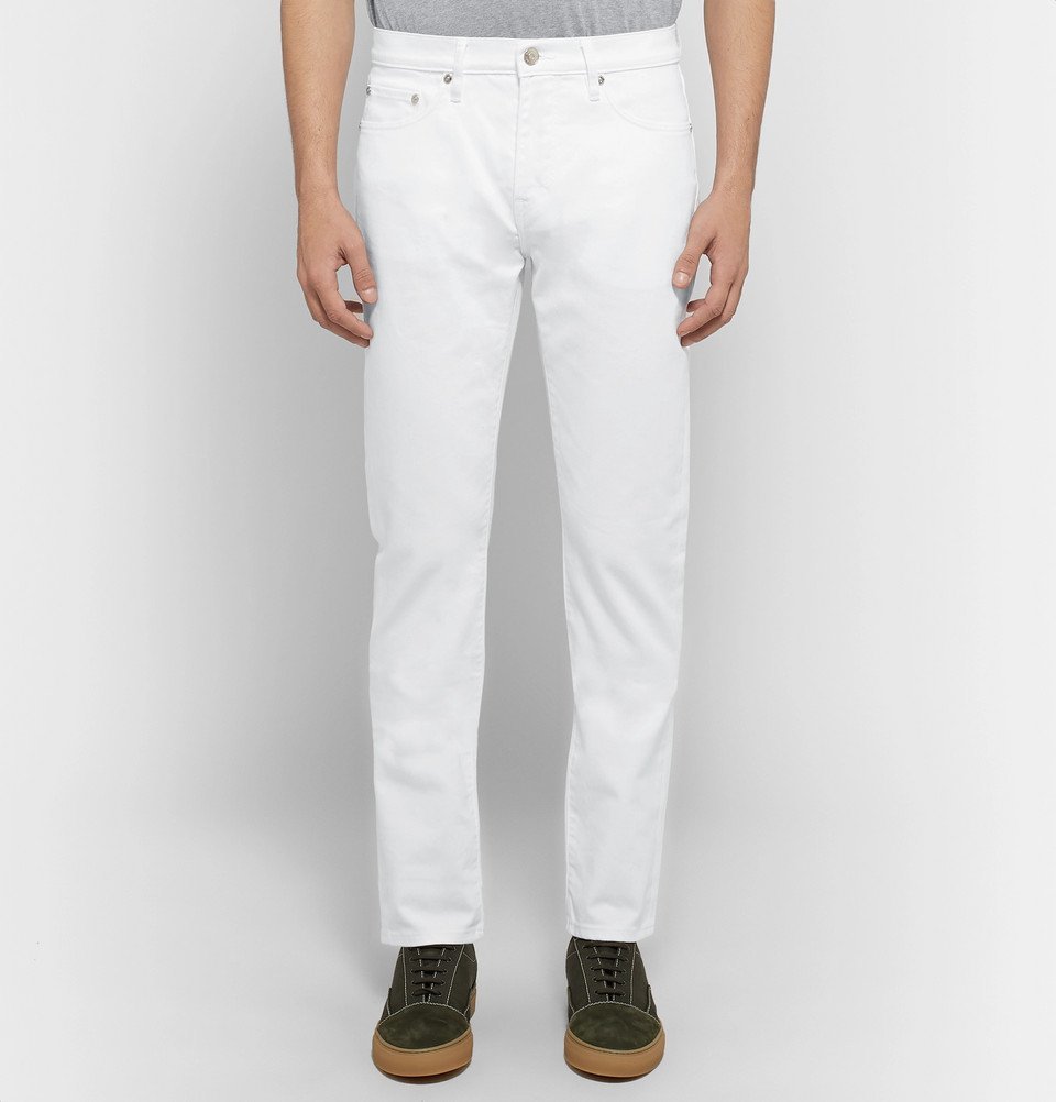 Burberry - Slim-Fit Denim Jeans - Men - White Burberry